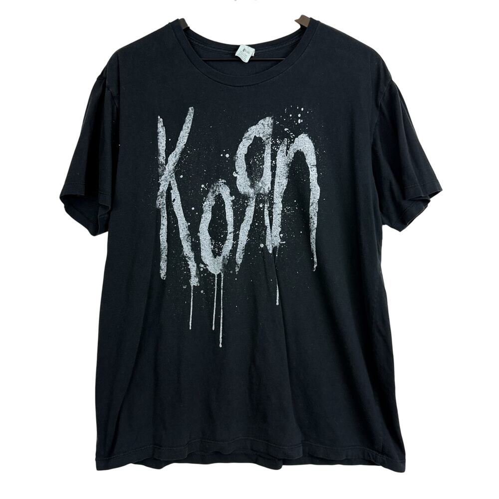 Pacific Y2K 2000s Korn Still A Freak TShirt Black Cotton Mens - XL